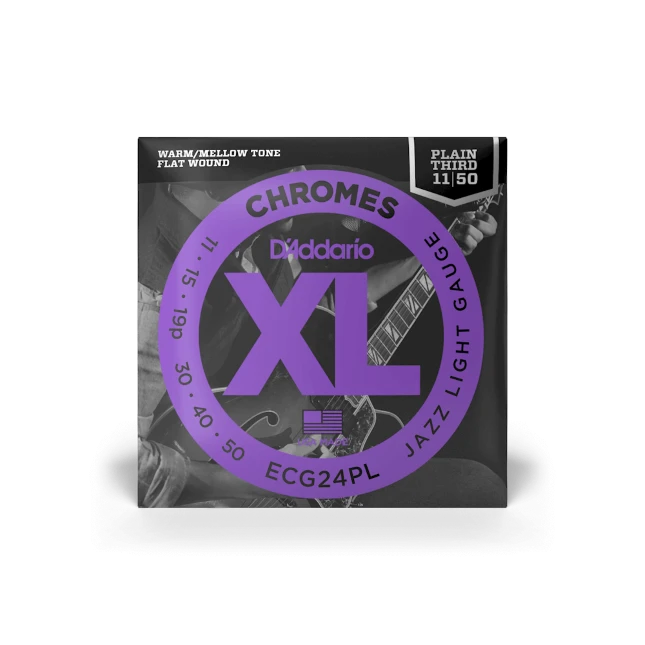 D'Addario ECG24PL 11-50 Flatwound plain G